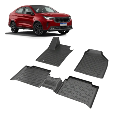 TAPETE TIPO BANDEJA 4P PRETO MOD. FIAT FASTBACK HIBRIDO 24> (5 PEÇAS)