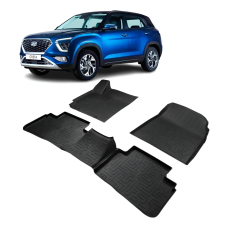 TAPETE TIPO BANDEJA 4P PRETO MOD. HYUNDAI CRETA 21> (5 PEÇAS)