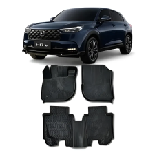 TAPETE TIPO BANDEJA 4P PRETO MOD. HONDA HRV 23> ADAPTAVEL (5 PEÇAS)