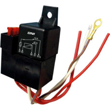 RELE REVERSOR 24V 40/30A C/ SOQUETE, CHICOTE, FUSIVEL, 5 TERMINAIS