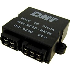 RELE DO PISCA CAMINHAO MBB 84> 24V 10 TERMINAIS NEGATIVO NO SOQUETE