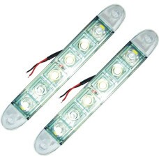 FAROIS AUXILIARES DE RODAGEM DIURNOS DAYLIGHT  06 LEDS 12V 1,8W