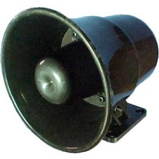 SIRENE BITONAL 12V 120DB 1.2A 20W PRETA