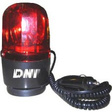 GIROFLEX LUZ ROTATIVA 24V 0,5A COM LENTE ACRILICA COR VERMELHA