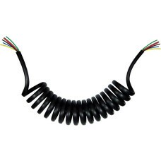 CHICOTE ESPIRAL PARA CAMINHOES 7 POLOS SEM CONECTOR 4,5m