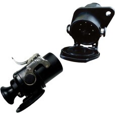 TOMADA ELETRICA P/ ENGATE REDONDA 7 POLOS COMPLETA P/ ABS E RASTREADOR NYLON