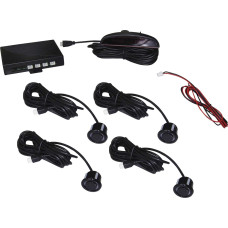 Sensor De Estacionamento 12V 4 Sensores C/ Display Digital E Sonoro Branco