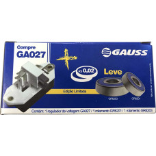 Kit Regulador Voltagem Ga0027 Vw Fiat Ford + Rolamentos 55A