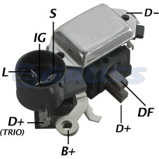 REGULADOR DE VOLTAGEM ALT HITACHI 14V ISUZU TROOPER MIDI OPEL CAMPO