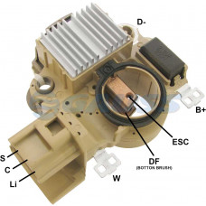 REGULADOR DE VOLTAGEM DO ALTERNADOR MITSUBISHI 14,5V FORD FIESTA/FUSION