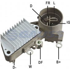 REGULADOR DE VOLTAGEM ALT ND HONDA ACCURA  CIVIC INTEGRA