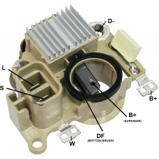 REGULADOR DE VOLTAGEM DO ALTERNADOR MITSUBISHI 14V NISSAN / MITSUBISHI