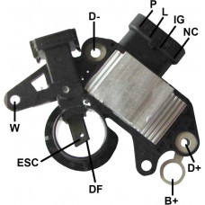 REGULADOR DE VOLTAGEM DO ALTERNADOR DELCO 14V CUMMINS / CATERPILLAR