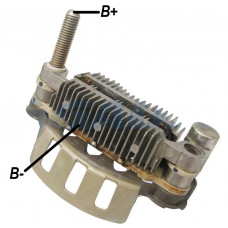 CONJUNTO RETIFICADOR DO ALTERNADOR JHECO JAC J3 / J2 2010 EM DIANTE