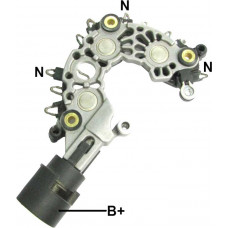 CONJUNTO RETIFICADOR DO ALTERNADOR BOSCH 105A FIAT PUNTO / LINEA / BRAVO / DOBLO