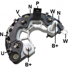 CONJUNTO RETIFICADOR DO ALTERNADOR BOSCH 105A FORD/VALMET/VALTRA