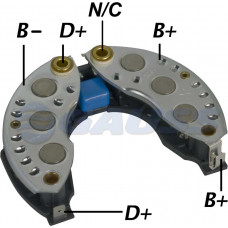 CONJUNTO RETIFICADOR VALEO 120A PORSCHE