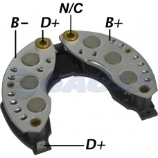 CONJUNTO RETIFICADOR ALT VAL 120A RENAULT