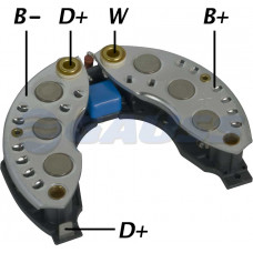 CONJUNTO RETIFICADOR ALT FO 120A RENAULT PEUGEOT