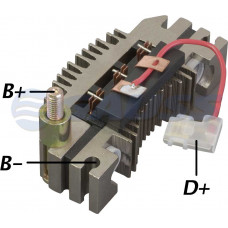 CONJUNTO RETIFICADOR ALT MM FIAT DIODOS 6X50A ALT MM 63320041