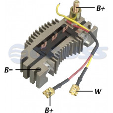 CONJUNTO RETIFICADOR ALT FIAT DIODOS 6X35A ALT MM 63320041