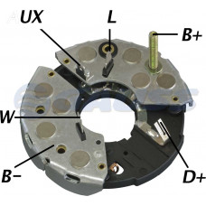 CONJUNTO RETIFICADOR BB 85A GM S10 2,5L 10/95> SILVERADO4,2