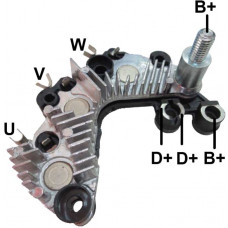 CONJUNTO RETIFICADOR DO ALTERNADOR VALEO 105A KIA PICANTO 2008 EM DIANTE