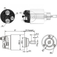 Rele Motor Partida 12V Citroen Fiat Ford Peugeot