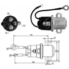 Rele Auxiliar Motor Partida Mitsubishi 24V Volvo Caminhoes