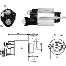 Rele Motor Partida 12V Honda Civic 1.7L
