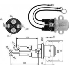 Rele Auxiliar Motor Partida 24V Case Remy Fiatallis