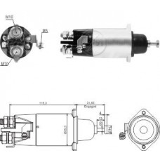 Rele Motor Partida 24V Excavator Isuzu Truck