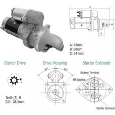 Motor Partida 24V 28Mt Mercedes Caminhoes