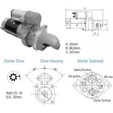 Motor Partida 28Mt 12V Ford 12000 14000