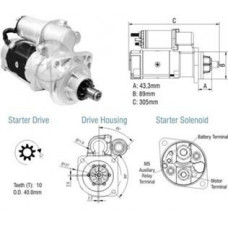 Motor Partida Ford Vw 29 Mt  Zm-8029104