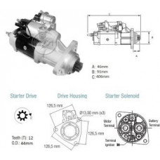 Motor Partida 24V 6Kw 38Mt Vw Caminhoes