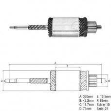 Induzido Motor Partida Cargo Gm D Series Mb 11T-L 13T-L Vw