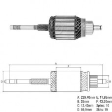 Induzido Motor Partida 12V Coupe Royale Blazer Monza S10
