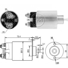 Rele Motor Partida Mitsubishi 12V Jac Motors J3