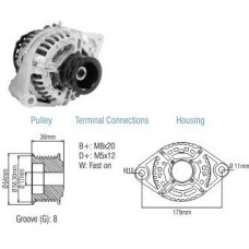 Alternador Ford Cargo 14V 90A Zm-9010804
