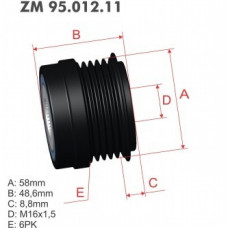 Polia Decoupler Kia Soul 1.6 2012 Soul 2.0 2012