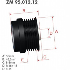 Polia Decoupler Hyundai Elantra 1.8 2.0 I30 1.8 2.0