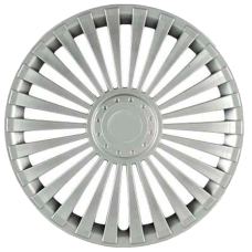 Calota Universal Europa | Aro 13 Jogo com 4 Calotas Prata