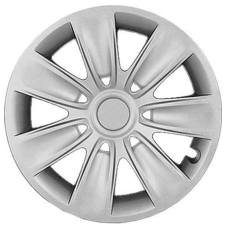 Calota Universal Veria | Aro 15 | Jogo com 4 Calotas Prata