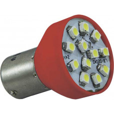 LAMPADA 1034 12V COM 12 LEDS VERMELHO