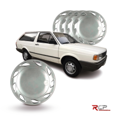 Calota Universal Gol Parati Cl | Aro 13  | Jogo com 4 Calotas Prata