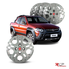 Calota Saturno Adventure 2014| Aro 14 Ca | Fiat | Jogo com 4 Calotas Prata