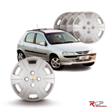 Calota Celta GM 2000 | Aro 13 | | GM | Jogo com 4 Calotas Prata