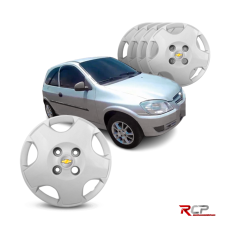 Calota Prisma Celta 2006 | Aro 13 | GM | Jogo com 4 Calotas Prata