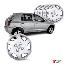 Calota Celta 2012-2015 | Aro 13 | GM | Jogo com 4 Calotas Prata